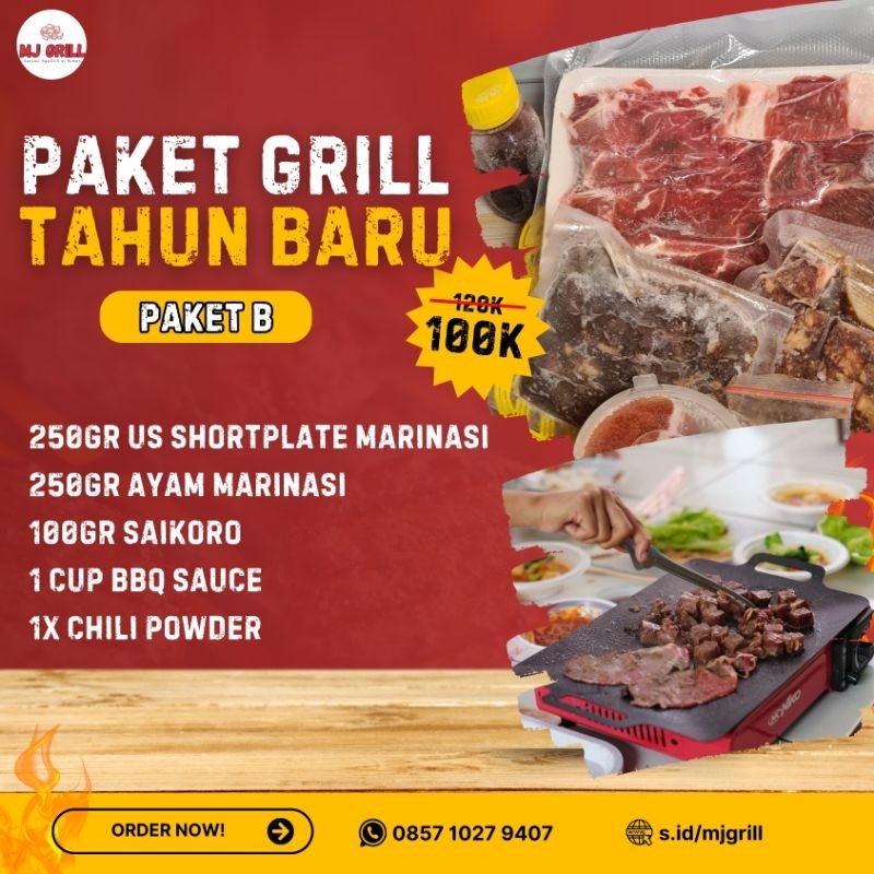 

PAKET B GRILL SET TAHUN BARU