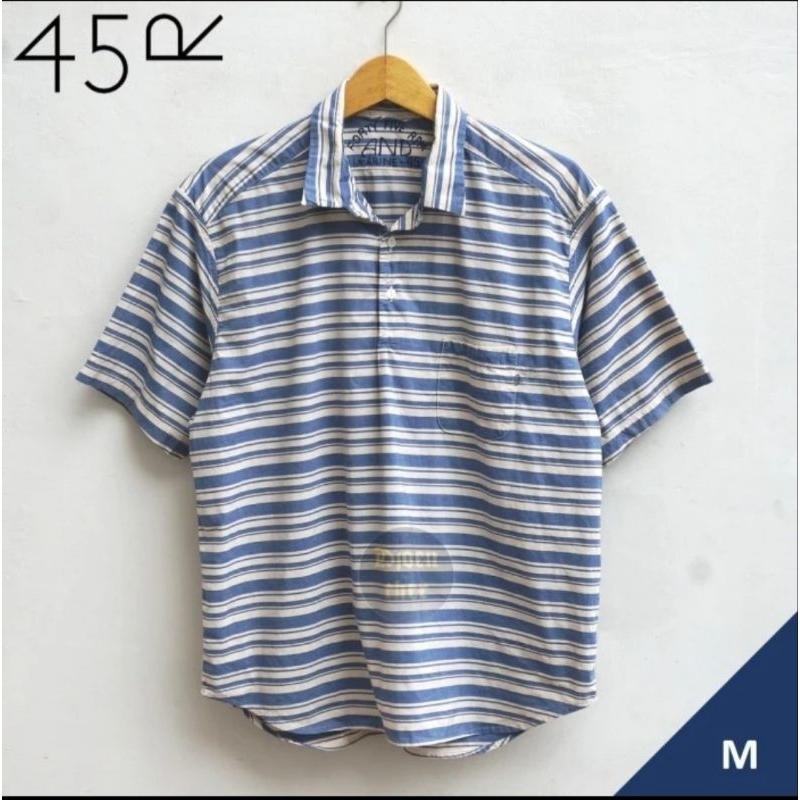 45 rpm kemeja halfbutton SS Stripes