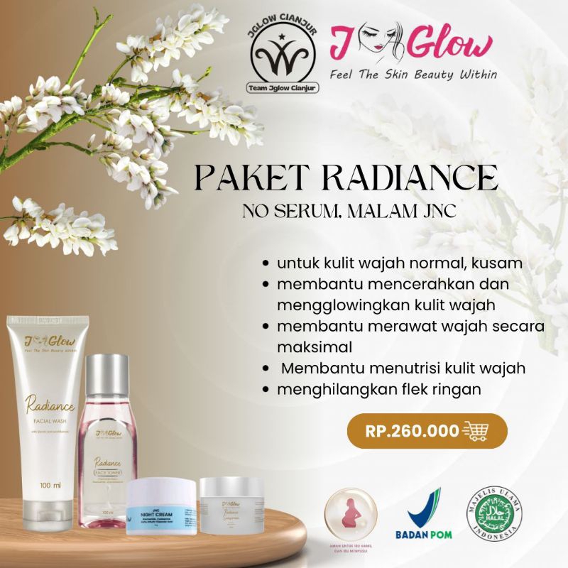 J-Glow - Radiance whitening JNC night cream no serum