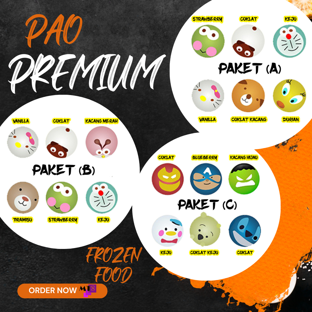 

Pao Premium Varian Rasa A, B dan C