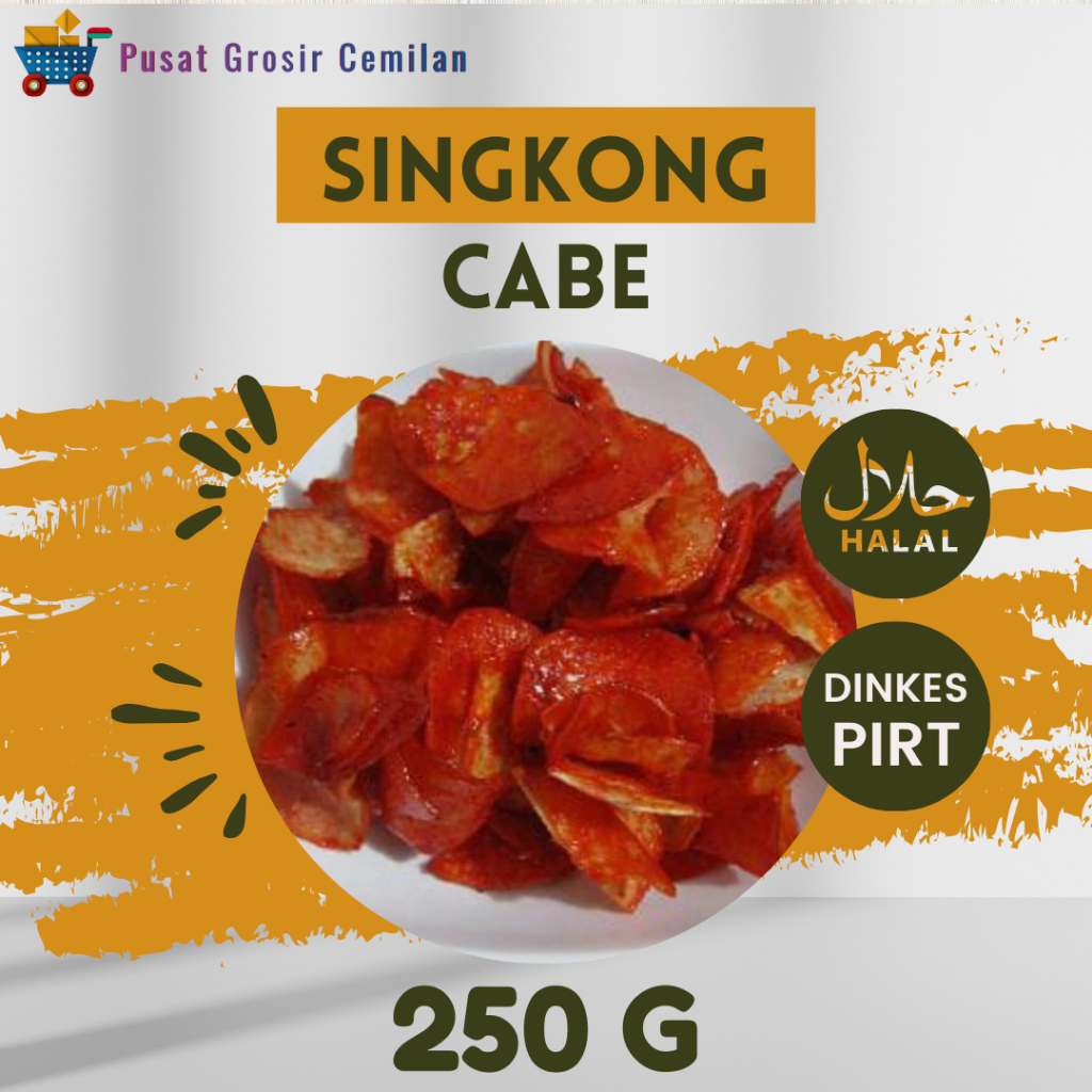 

Keripik Kripik Singkong Lengket Balado Pedas Manis 1/4 Kg
