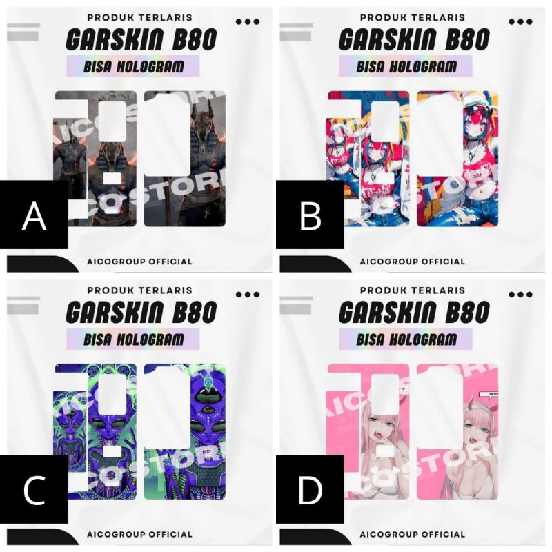 

stiker inner garskin bhe 80 Bisa Hologram dan Custom