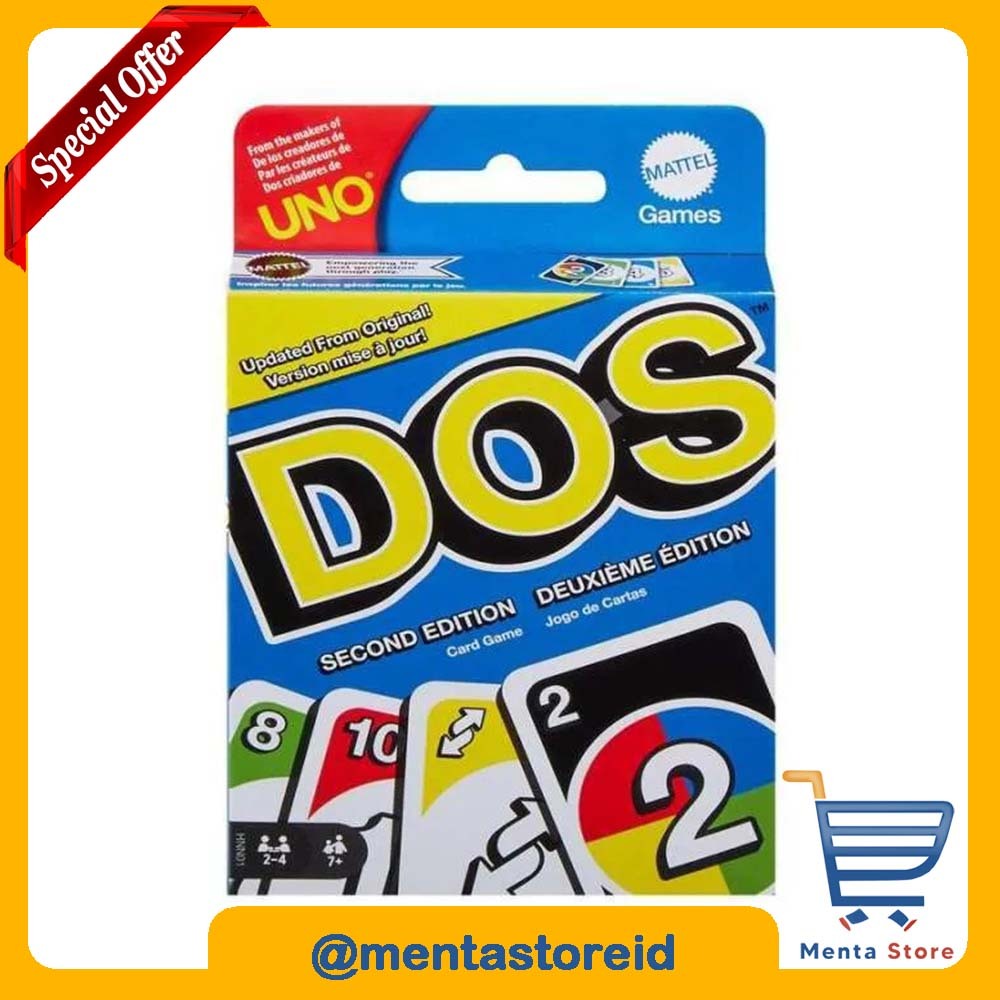 UNO Dos Mattel Card Games Original Cards Game Ori Asli Mainan Kartu