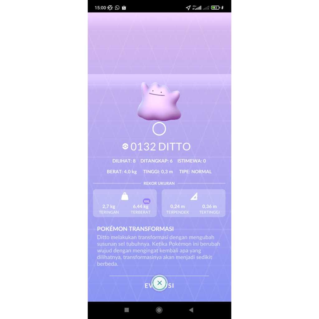 Ditto Pokemon Go