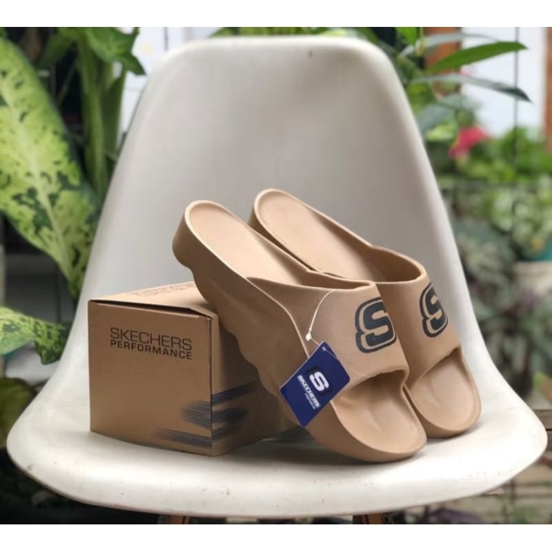 sandal slide pria karet terbaru sendal slop pria karet terlaris sandal skechers pria karet eva