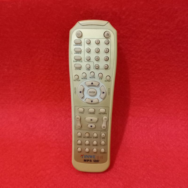 Remote DVD Player MP5 TINWE  Original Asli .