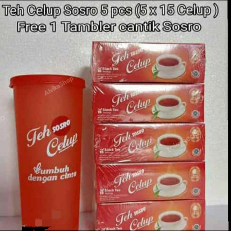 

TEH CELUP SOSRO ( 5 x 15 celup )