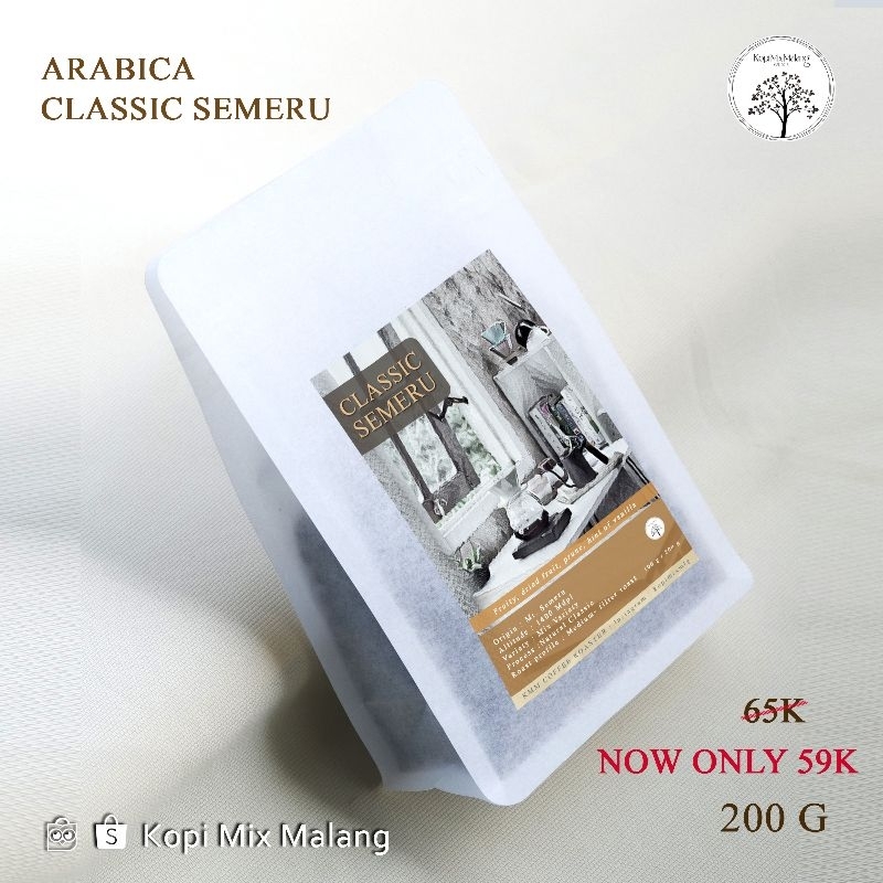 

Kopi Arabica Classic Semeru 200gram