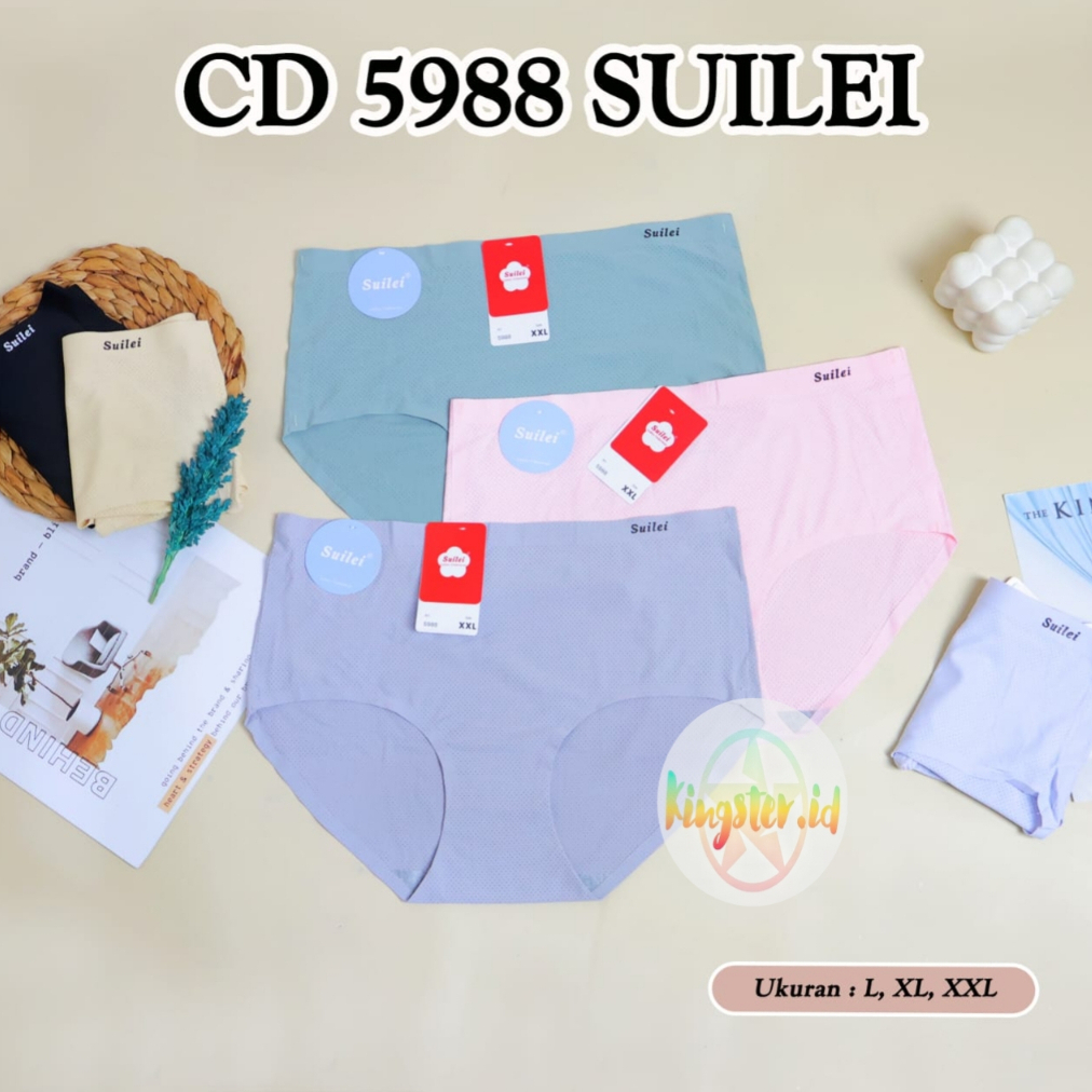 ( 6 - 12 Pcs ) Celana Dalam Wanita Suilei / CD Wanita Seemless / Celana Dalam Wanita