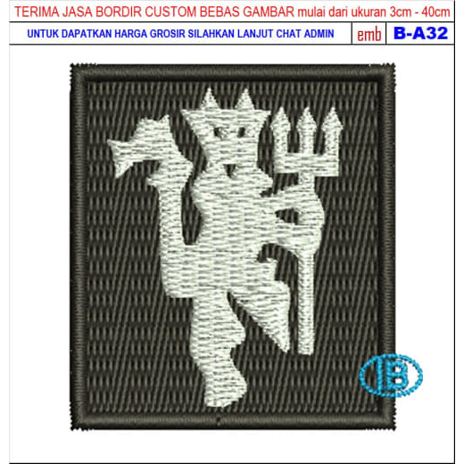 PATCH BORDIR EMBLEM/BET LOGO MANCHESTER UNITED  B-A32
