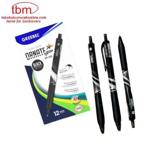 

TBMO PACK GREEBEL GEL PEN GP-505 ORNATE 0.5 12 PCS / Pen / Pulpen