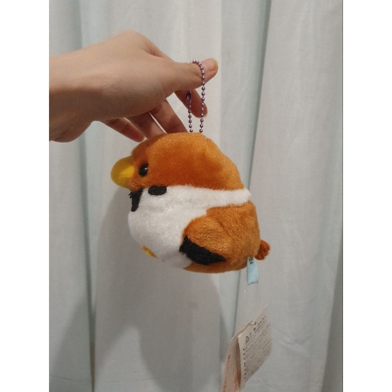 Amuse Keychain Boneka Burung Pipit Gereja Coklat Gembul