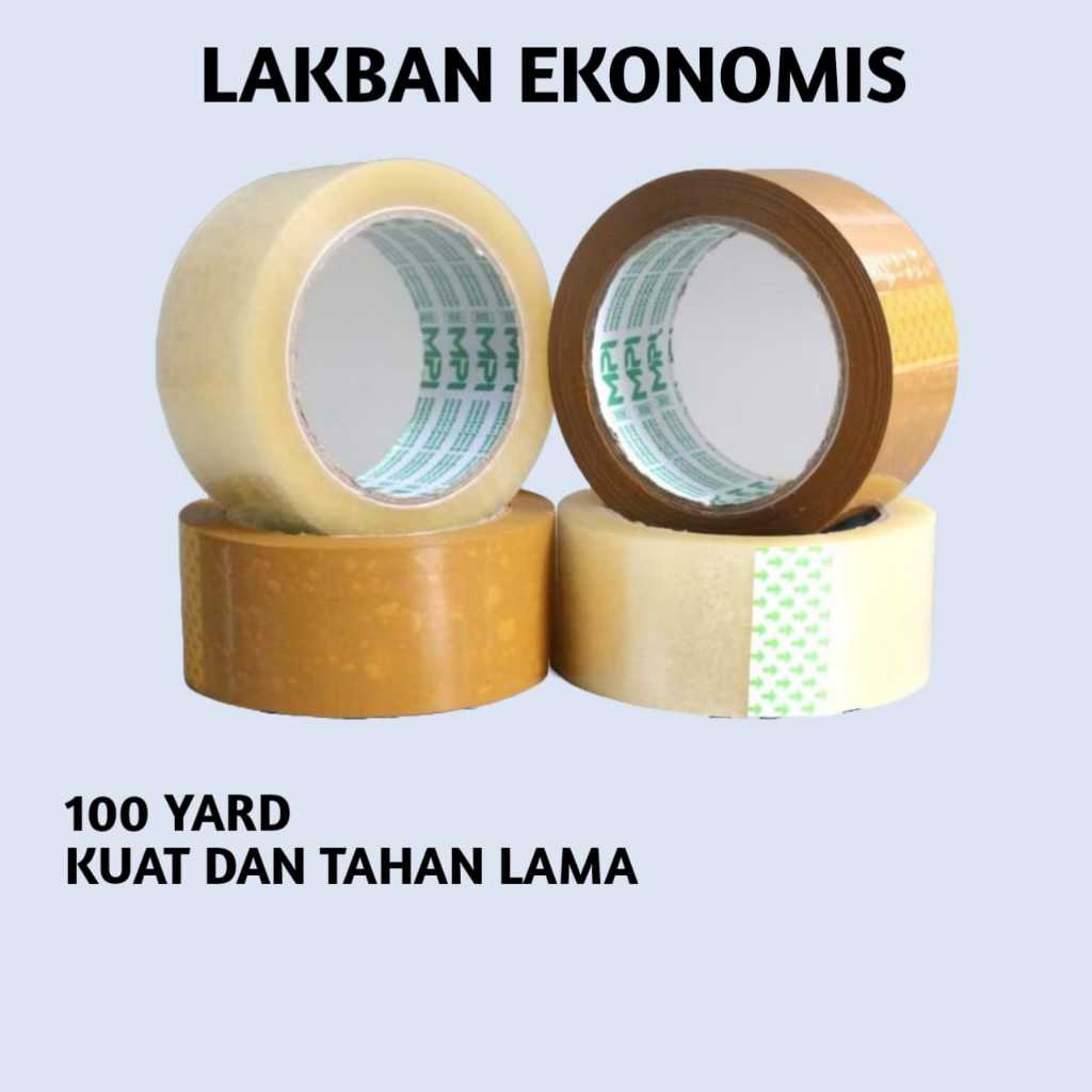 

Lakban Bening Ekonomis 45 mm x 100 Yard / Lakban Packing - Master Pack Indonesia