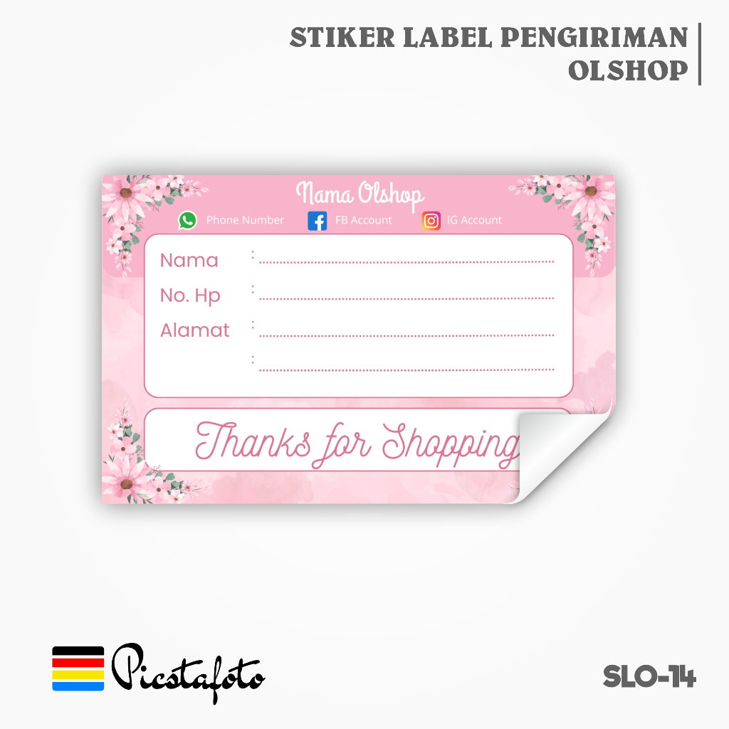

Stiker Label Pengiriman Paket Online Shop Olshop - SLO14