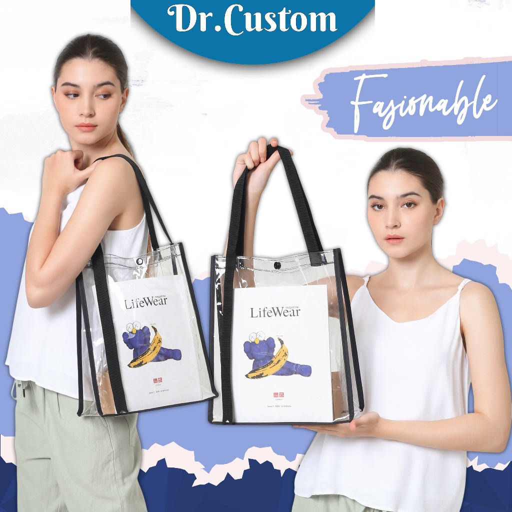 Tas Mika PVC Tebal-Tas Belanja Mika-Totebag Mika PVC Tebal-Tamara