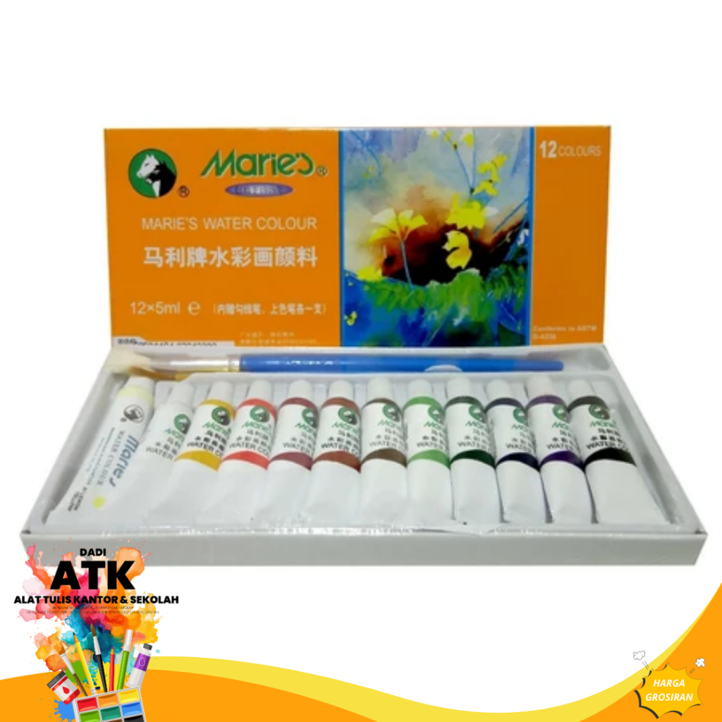 

Cat Air Water Colour Maries 12 warna