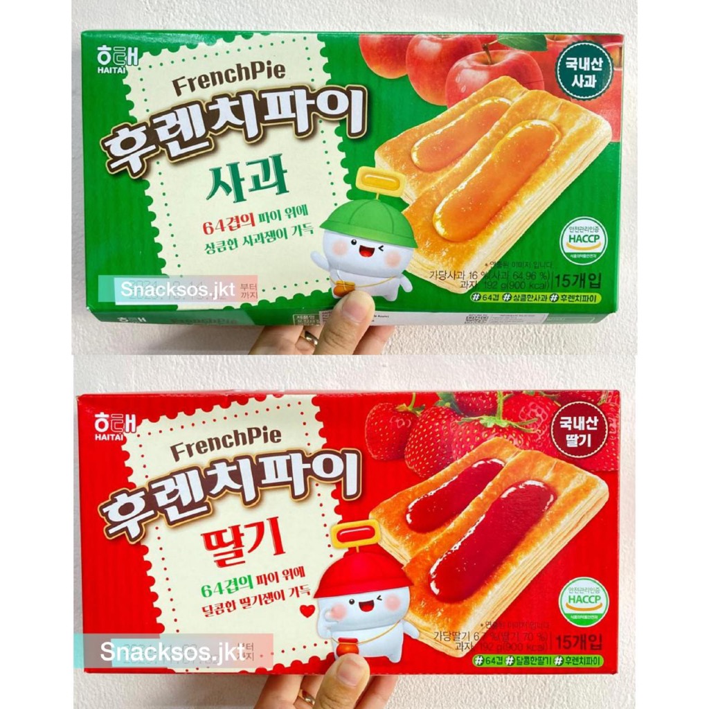 

HAITAI FRENCH PIE STRAWBERRY / HAITAI FRENCH PIE APPLE 192GR KOREA