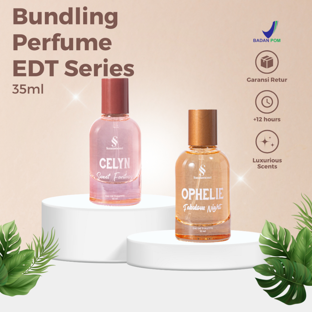 Parfum Pria Wanita Celyn & Ophelie SummerScent 35ml Parfume Original Wangi Elegan
