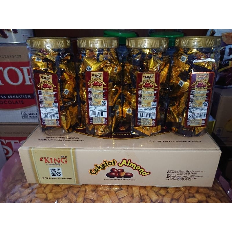 

d'KING Cokelat Almond isi 40pcs/toples Exp. 30-06-2026