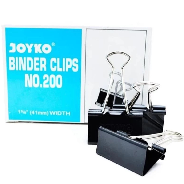 

[200] Binder Clips Joyko no 200 (isi 12) / Klip Penjepit Kertas