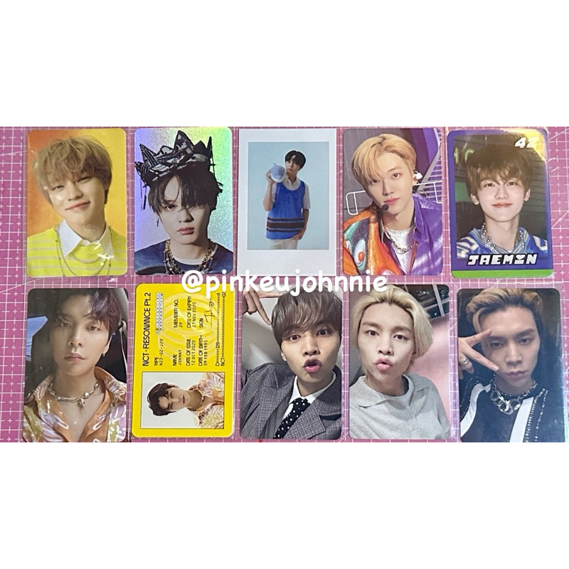 WTS PC RARE NCT FREE ALBUM & PC OFFICIAL// Johnny & Chenle & Jaemin