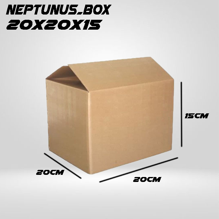 

Kardus Packing Ukuran 20x20x15 Polos Box Cogurated tebal kuat