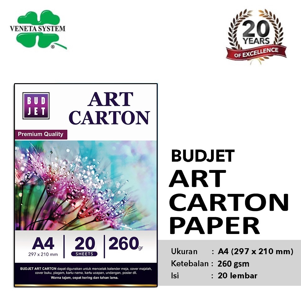 

DRFMY8157 Art Paper Cartoon Carton 26 gsm Kertas Art Karton A4 Cardboard