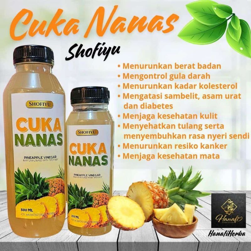 

Cuka Nanas Shofiyu | Asam Urat | Kolesterol | Kaki Kesemutan | Nafsu Makan 250ml javahills honey COD