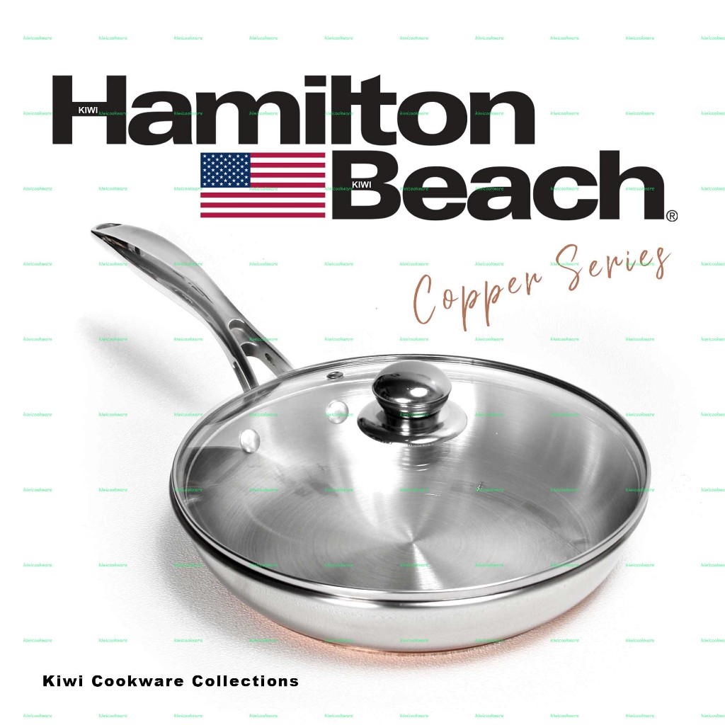 Fry Pan 24cm Wajan Penggorengan Stainless Steel Premium Ekspor Brand Hamilton Beach