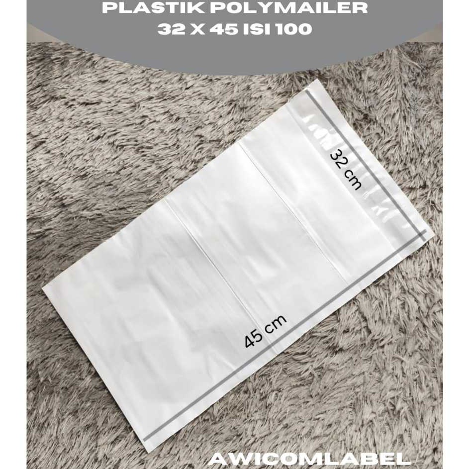 

32x45 POLYMAILER PUTIH Plastik Packing ukuran 32 x 45 cm isi 1 SZ7AB4975