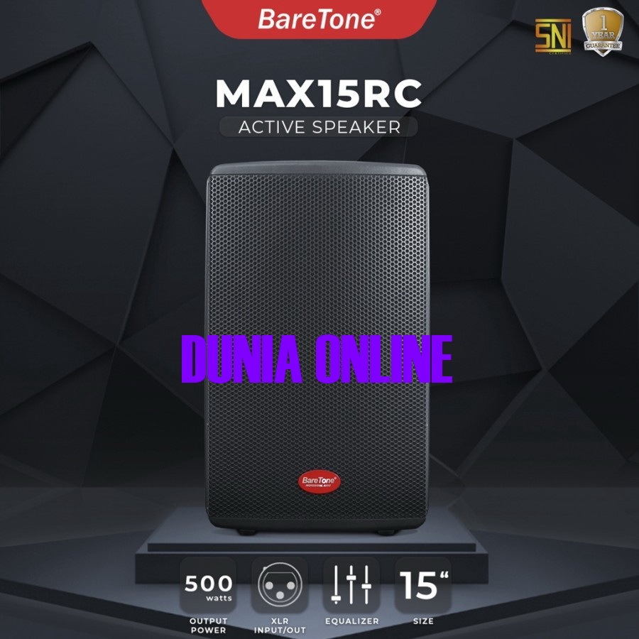 Speaker Aktif BareTone MAX 15RC Type 15 Inch speaker aktif max15rc