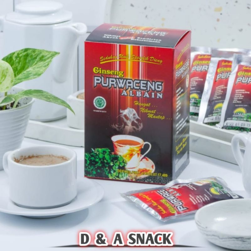 

Purwaceng Ginseng Albain Box isi 5 Sachet Minuman Herbal Khas Dieng Wonosobo