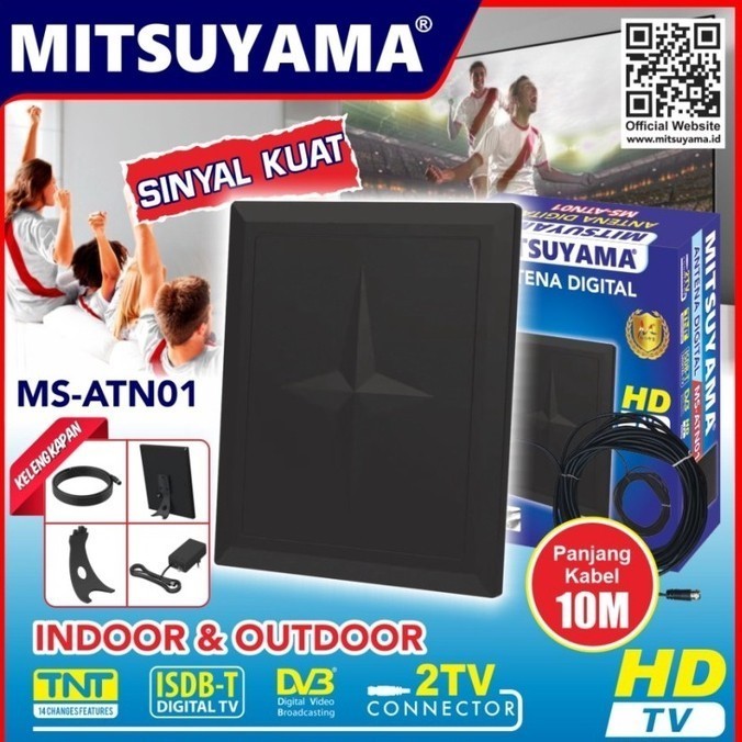 Antena TV Digital Indoor Outdoor Mitsuyama MS-ATN01. Antena TV
