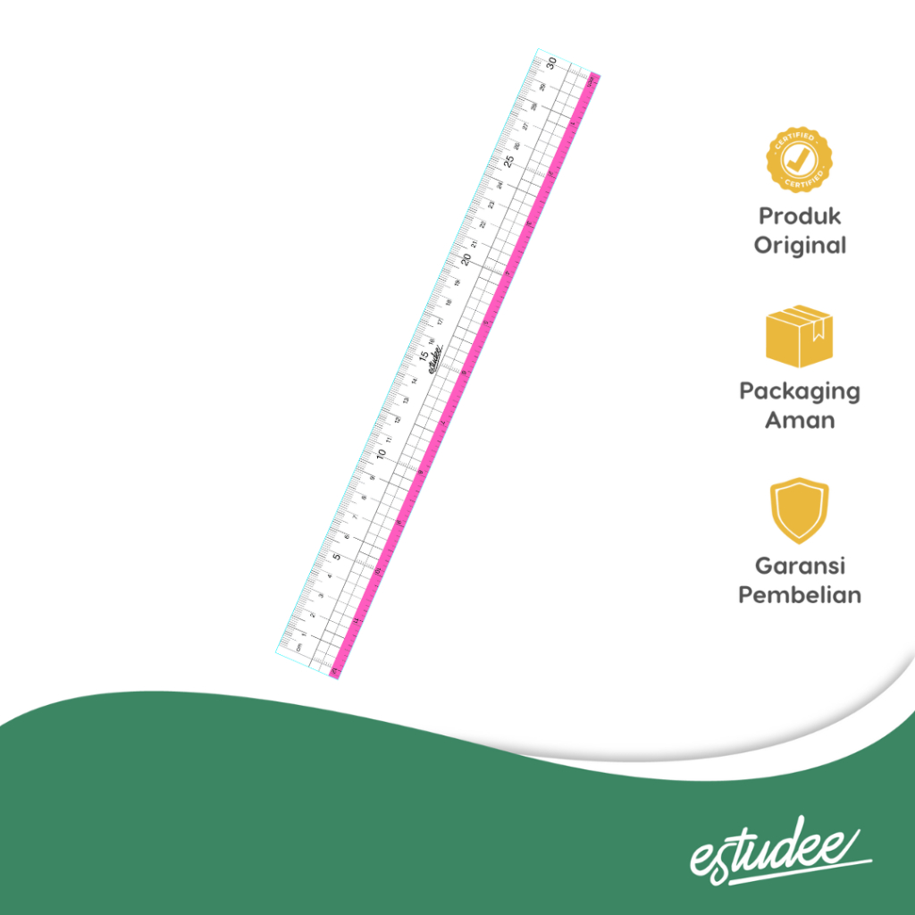 

ESTUDEE GRAPHIC RULER 30CM RED ES-R030