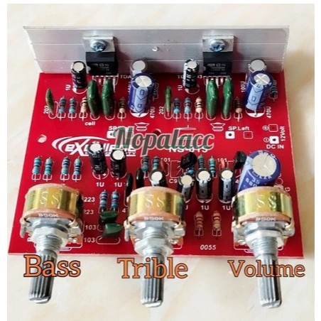 Power tda 2003 bass trible volume 2 x 100watt