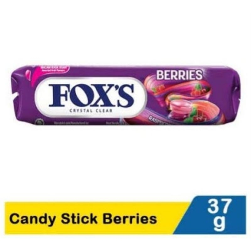 

Fox's Berries Crystal Clear 27gr -Foxs Permen Ovale Candy