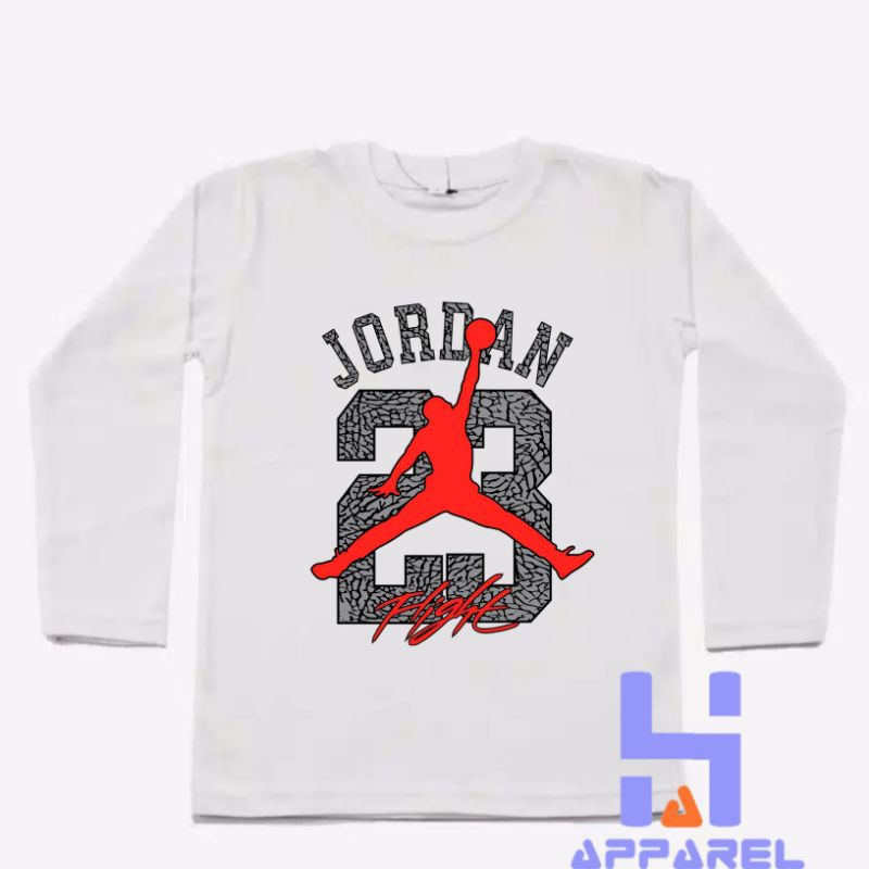 BAJU ANAK KAOS ANAK JORDAN NBA LENGAN PANJANG
