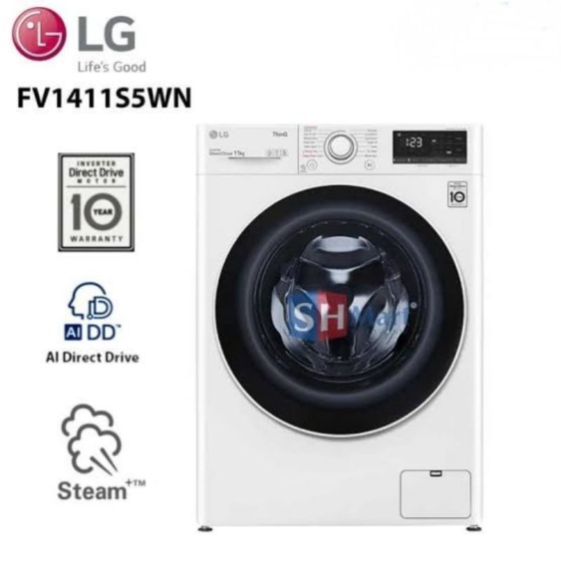 MESIN CUCI LG FRONT LOADING 11 KG FV1411S5WN INVERTER