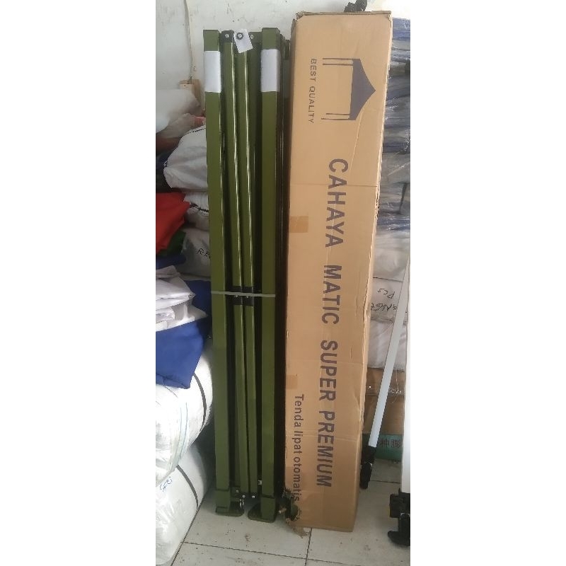 rangka tenda lipat ukuran 3x3 besi super premium ketbalan besi 1, 4 mm