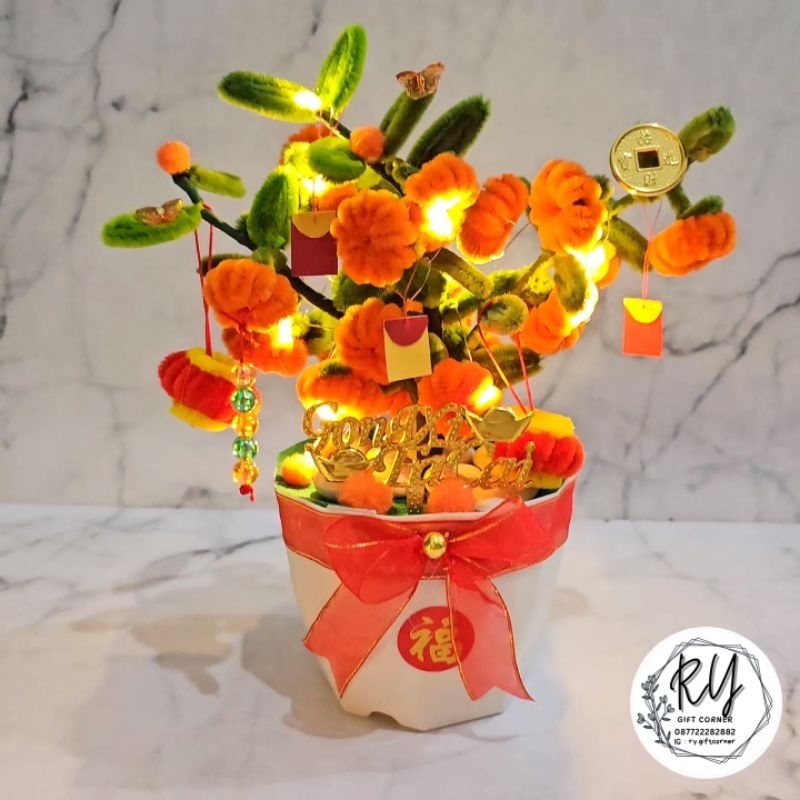 Hampers Imlek Pohon Mini / Pohon jeruk imlek / Pajangan imlek