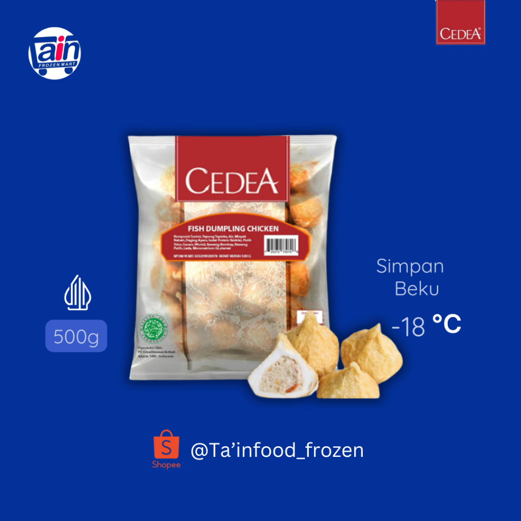 

CEDEA FISH DUMPLING CHICKEN 500GR / Dampling Ayam 500 gram