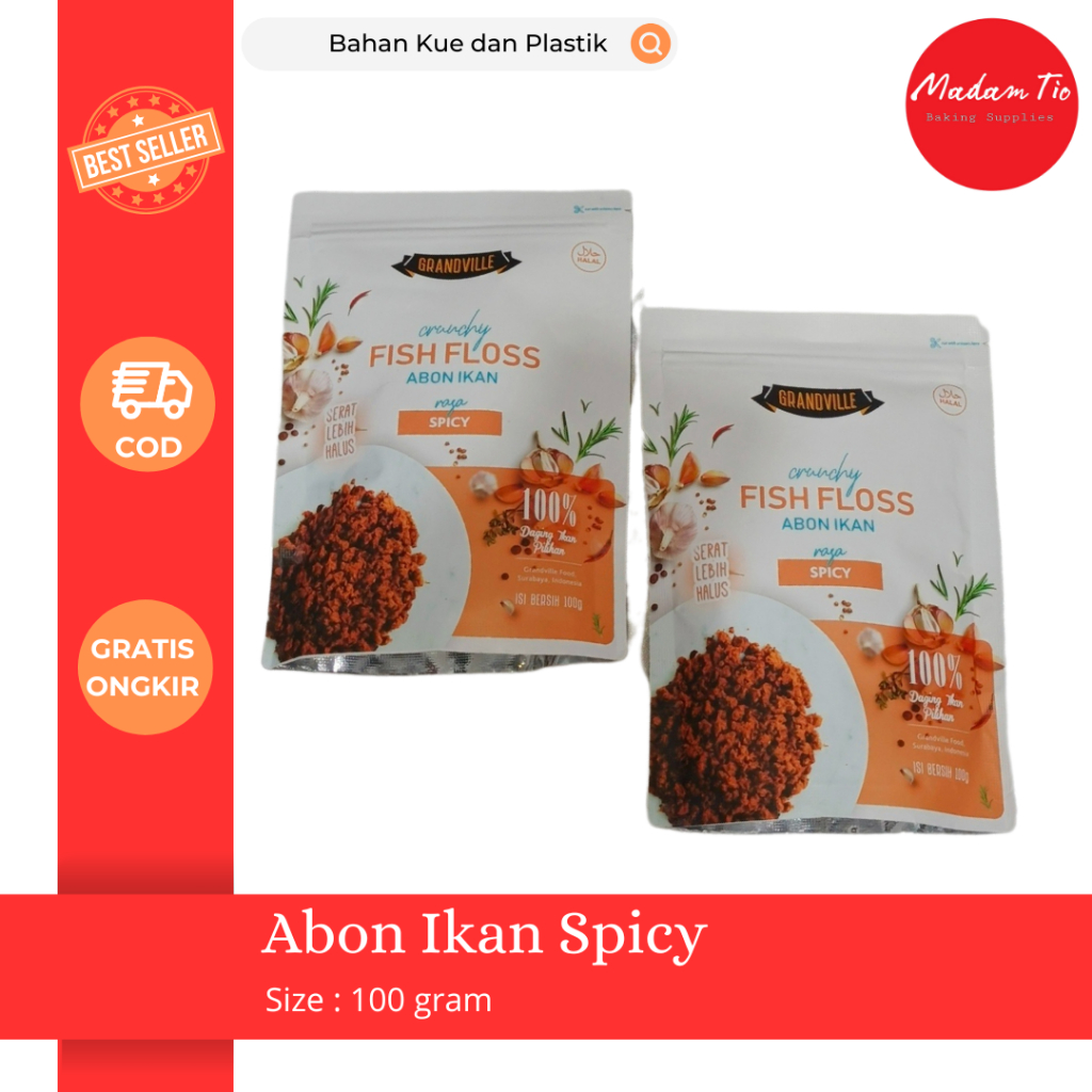 

Abon Ikan Spicy 100gr 1pcs