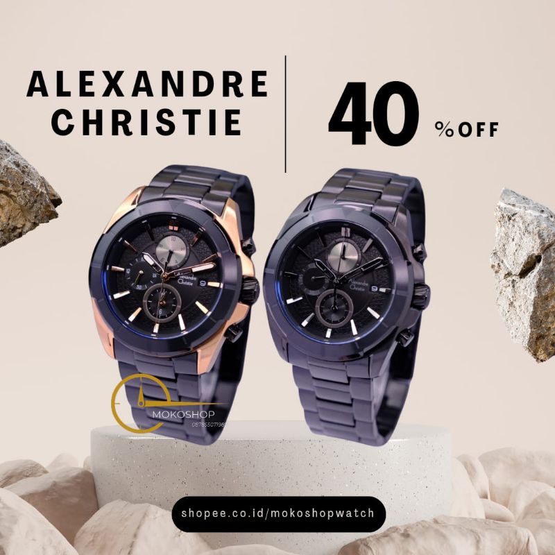 Jam Tangan Pria Alexandre Christie AC6596 AC 6596 Original