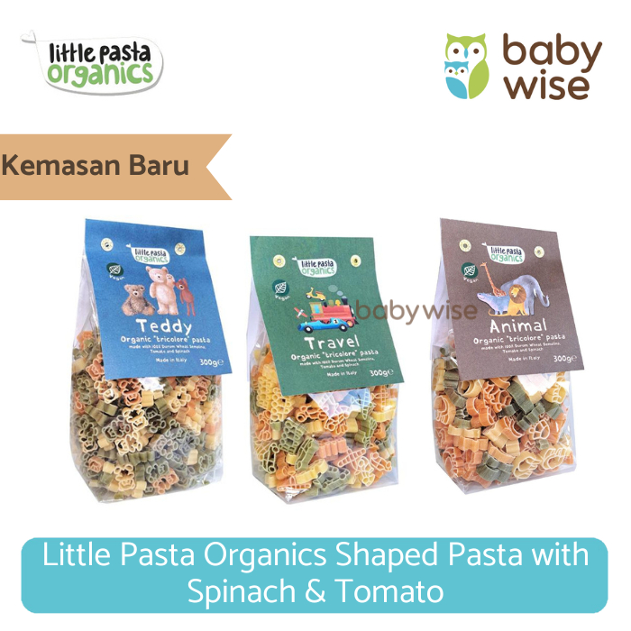 

Little Pasta Organics Shaped Pasta with Spinach & Tomato