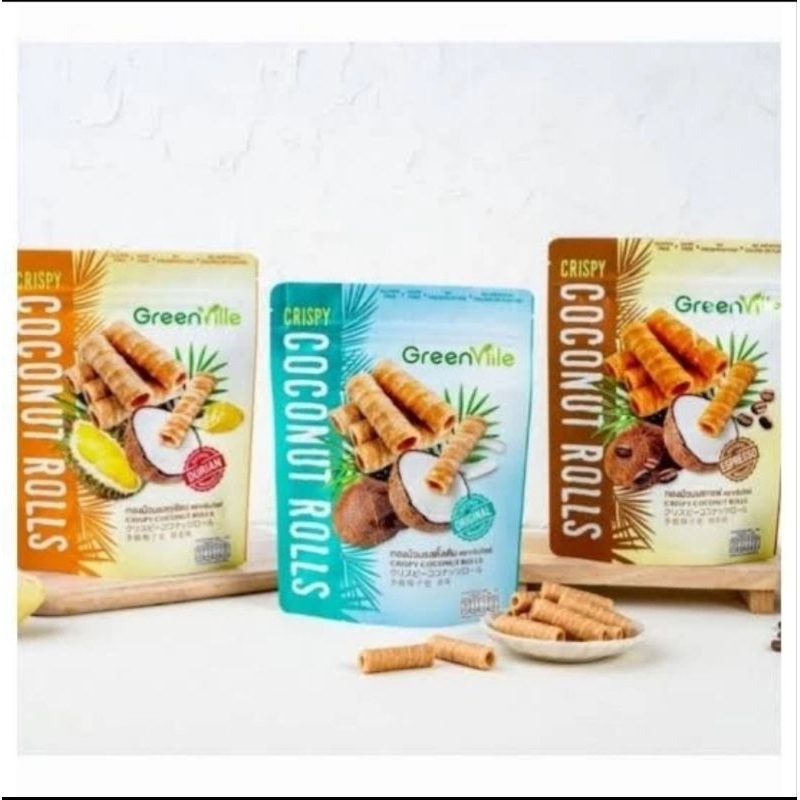 

Greenville Crispy Coconut Rolls |snack thai |snackbangkok |jajanan |cemilan