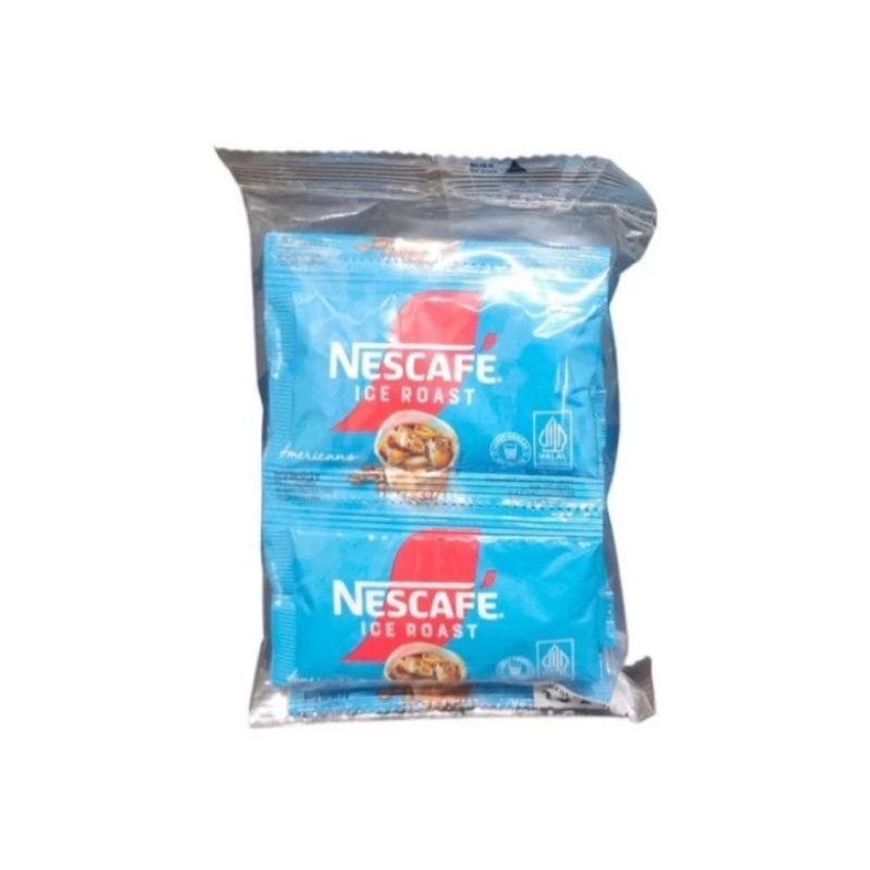 

1 pack isi 10 sachet kopi nescafe ice roast americano 2 gram