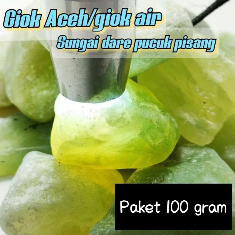 giok aceh sungai dareh pucuk pisang paket 100 gr 200 gr ons.03