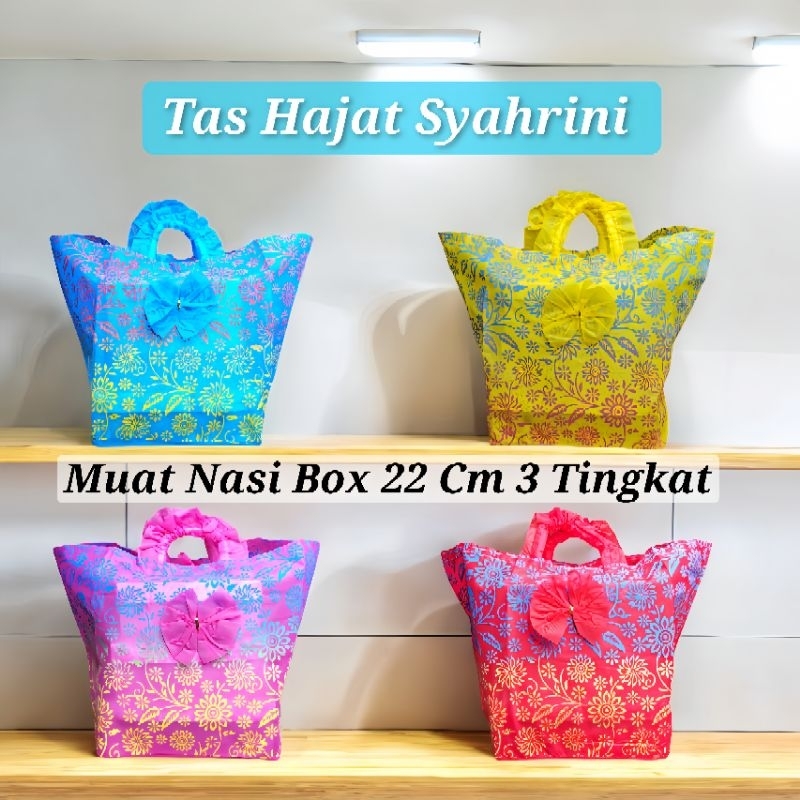 

Tas Hajatan Syahrini Muat Nasi Box 22 Cm 3 Tingkat