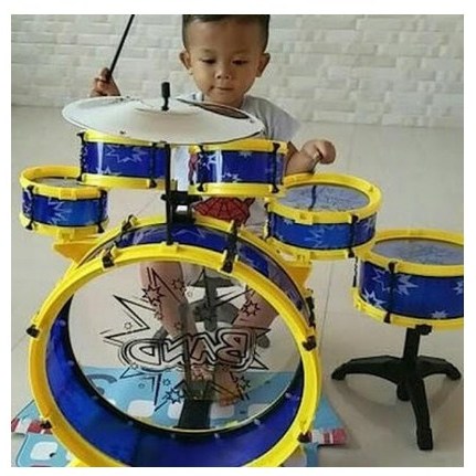 MAINAN ANAK DRUM JAZZ BESAR 2880 MAINAN DRUM BAND SET