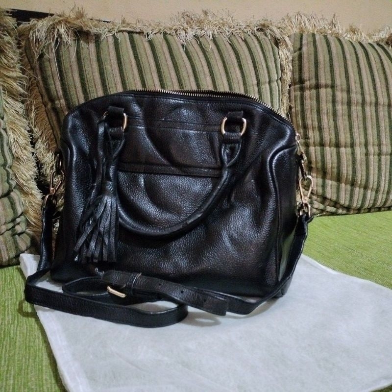 Shoulder bag kulit Della Stella 28x12,5x18